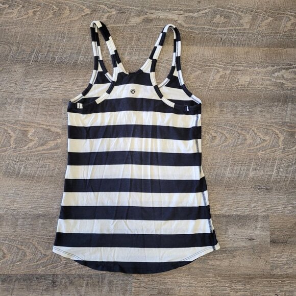 LULULEMON | Studio Racerback Tank Top Striped | Sz. 6 - Picture 5 of 7